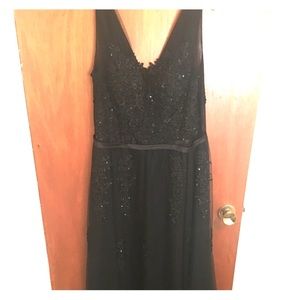 Black formal floor length dress